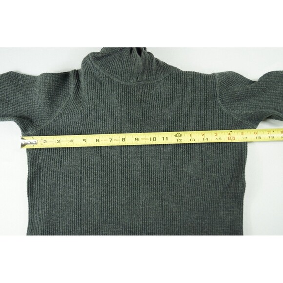 Vince Men’s Small Gray Thermal Hooded Pullover Sweater 100% Cotton Casual Winter - Picture 13 of 13
